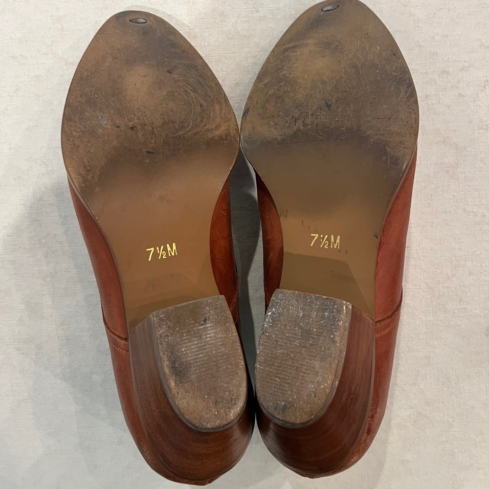 Durango Cognac Brown Leather Western Slip-On Booties. So cool! - Picture 6 of 9